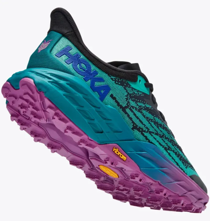 Hoka One One Men's Speedgoat 5 Running Shoes Blue Graphite/Kayaking-3